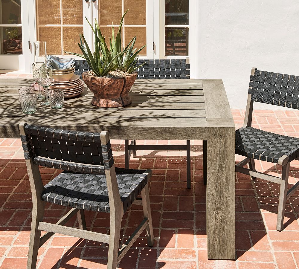 Palisades Metal Rectangular Outdoor Dining Table Pottery Barn