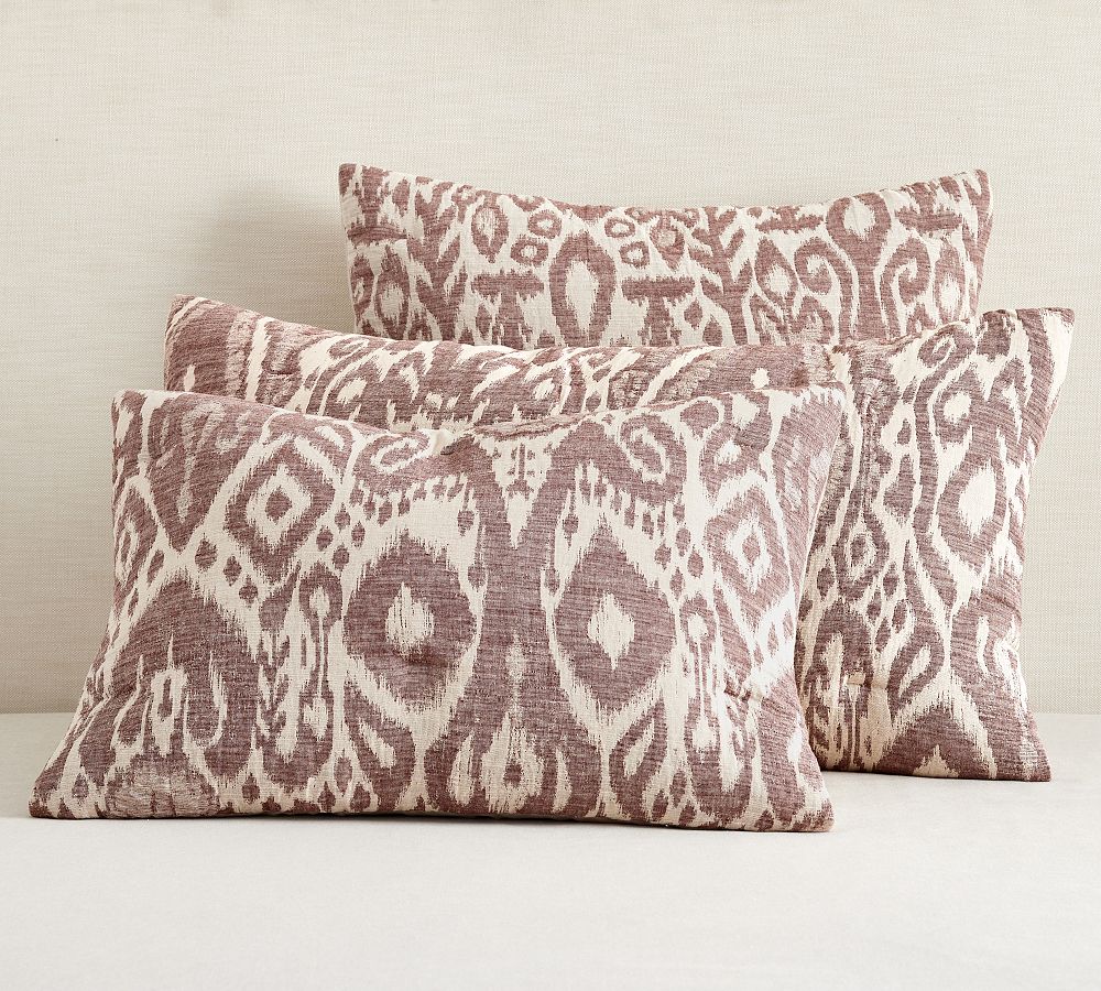 Ikat Jacquard Comforter Sham Pottery Barn