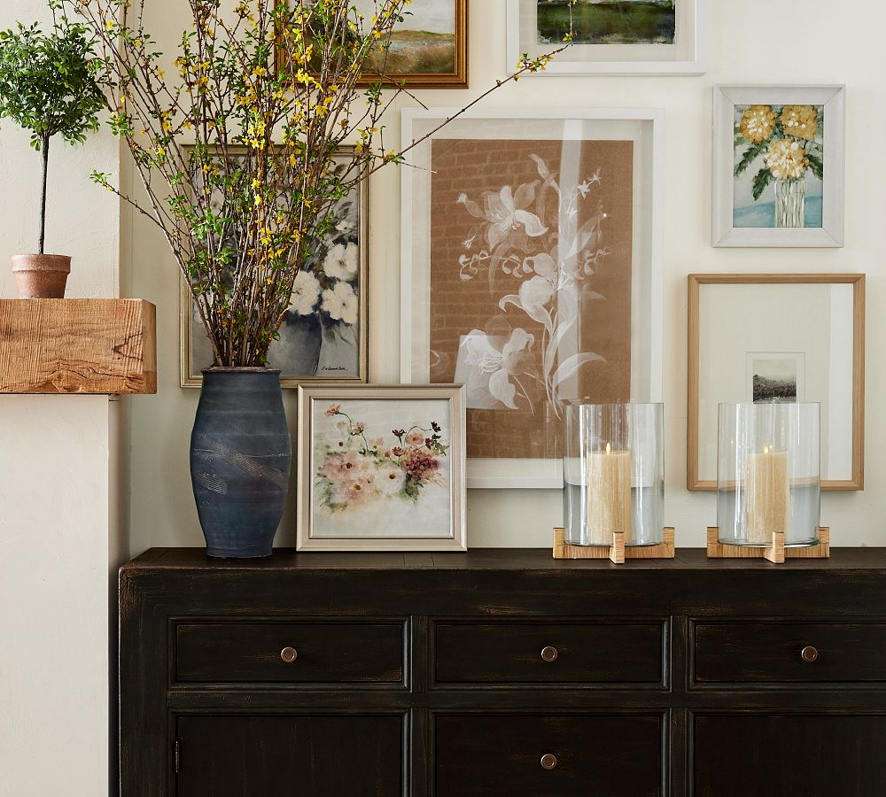 Brooks Cross Bar Hurricane Candleholder Pottery Barn