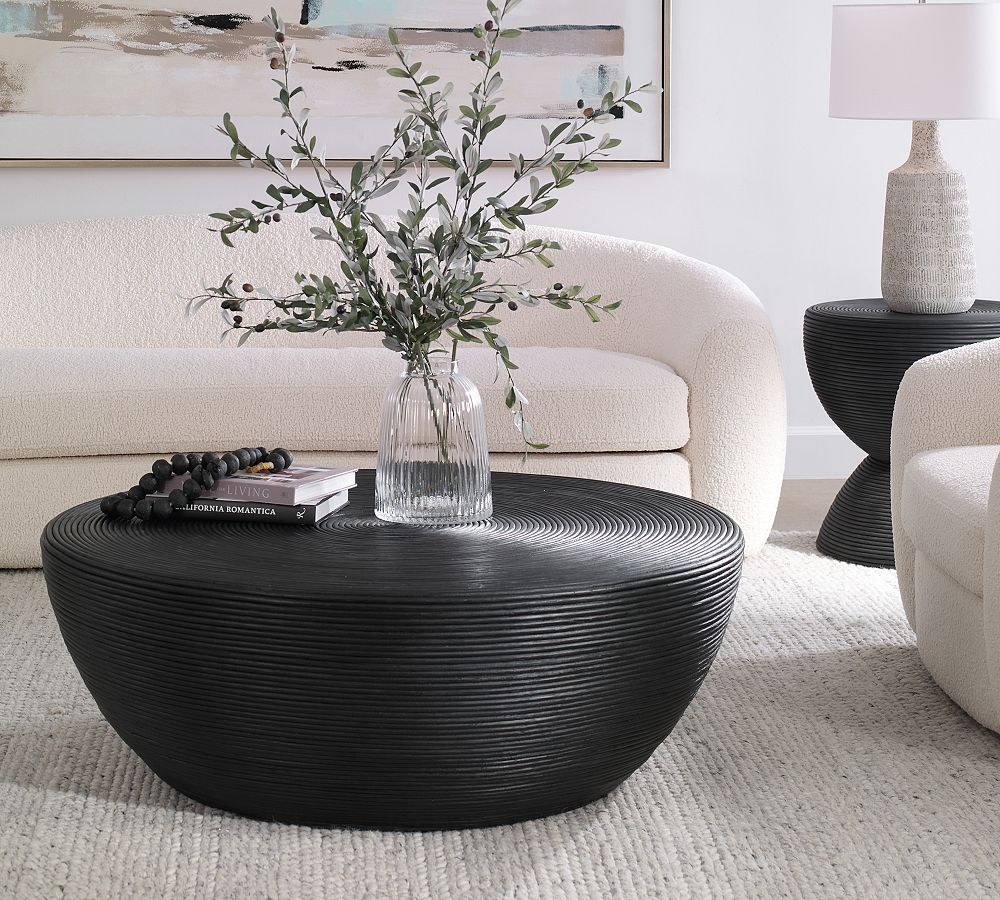 MJ Round Rattan Coffee Table (44&quot;)