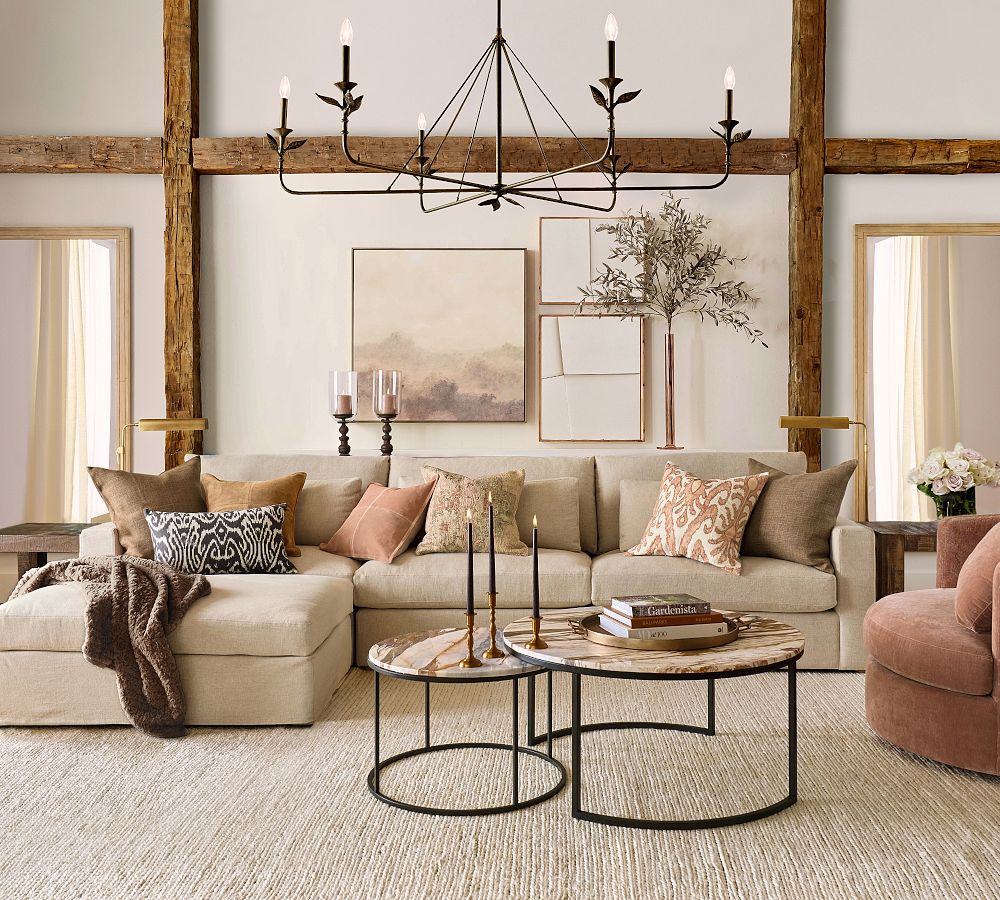 Pottery barn store nesting coffee tables