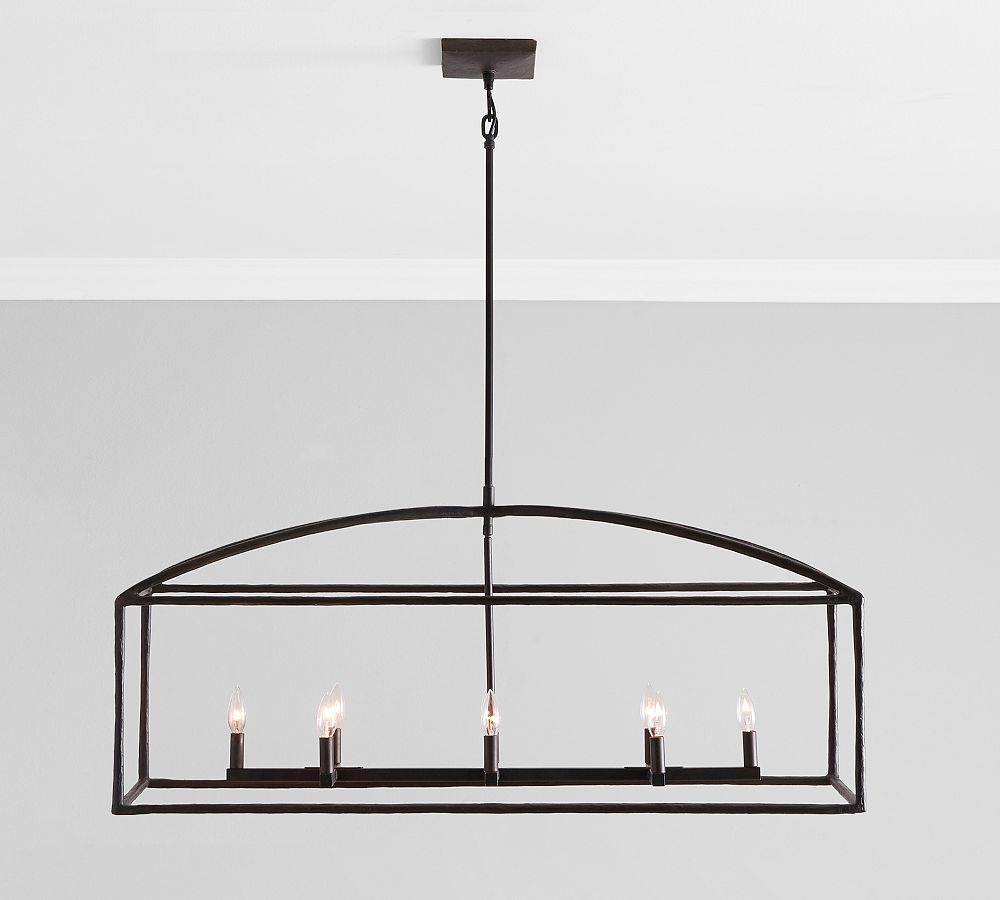 Fallon Forged-Iron Linear Chandelier