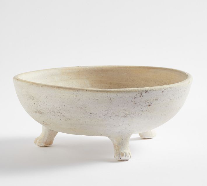 Extra Large Ceramic Bowl White Organic Pottery Bowl Modern Rustic Stoneware Mixing  Bowl Salad Serving Bowl Handmade Wabi Sabi Fruit Bowl 