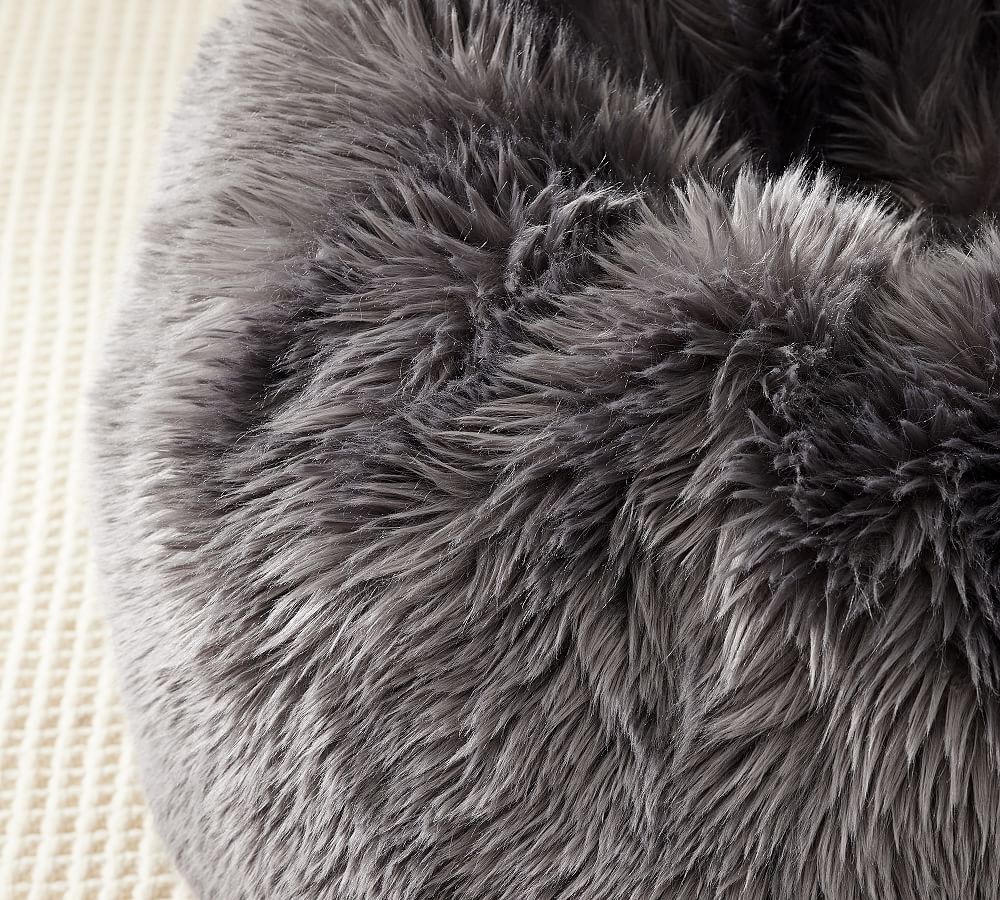 Pottery barn 2025 fur bean bag