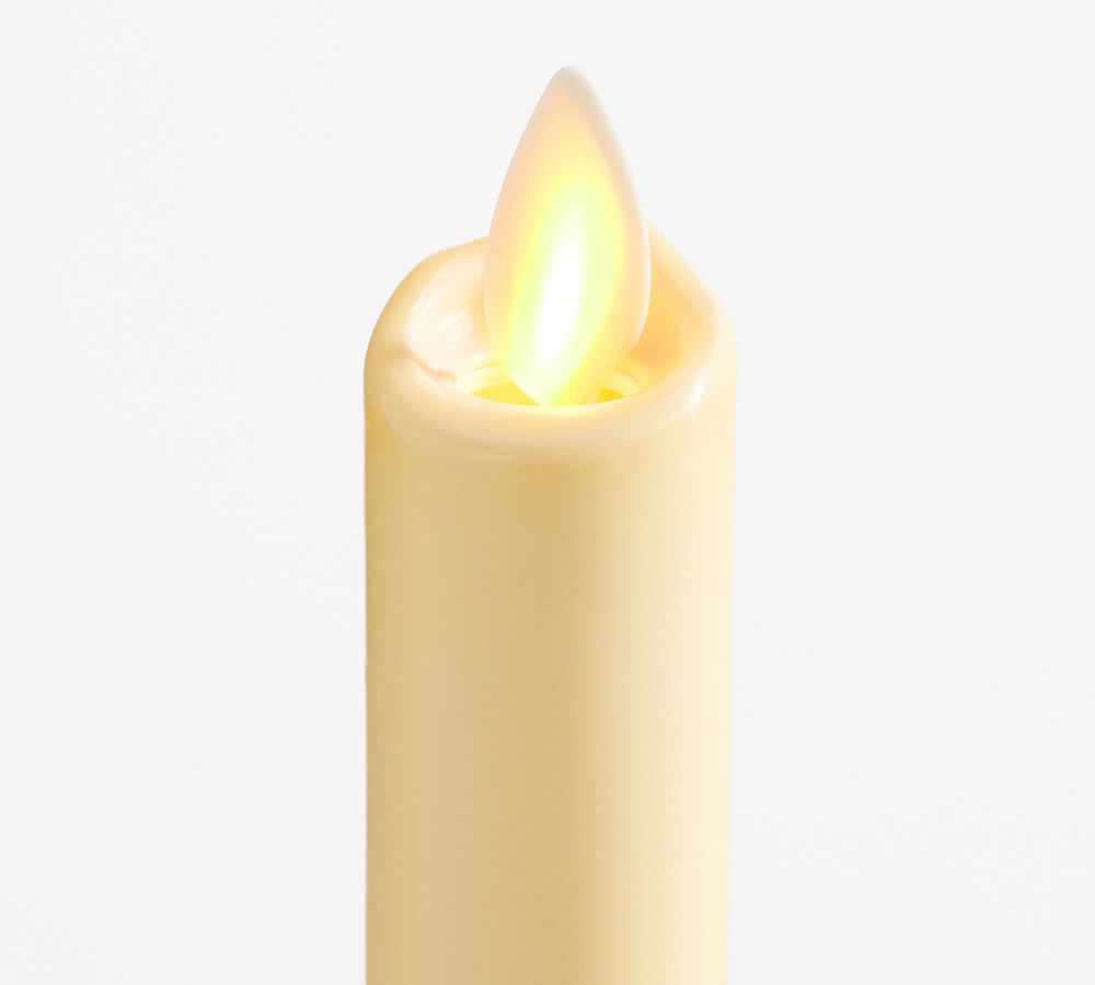 Premium Flickering Flameless Wax Taper Candle