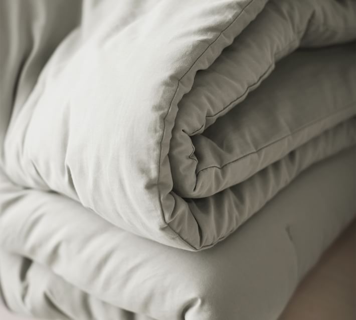 Warm White Brushed Cotton/Linen from Pottery Barn