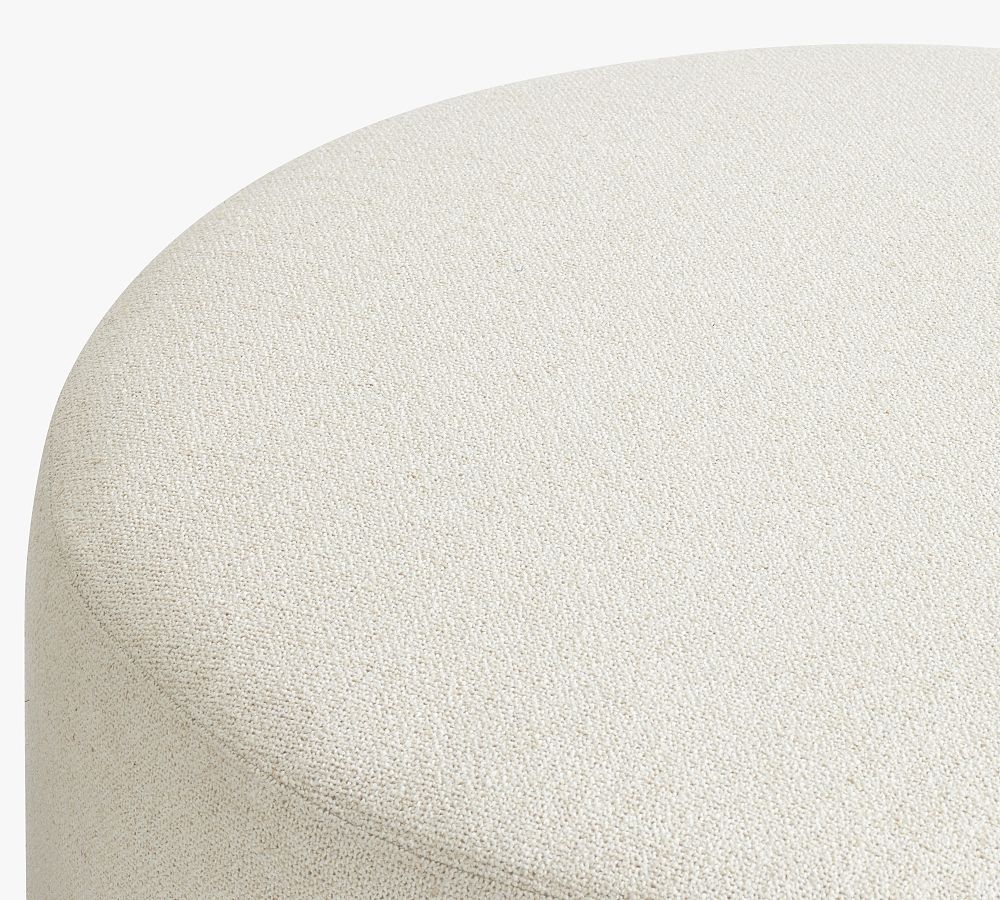 Universal Upholstered Round Ottoman | Pottery Barn