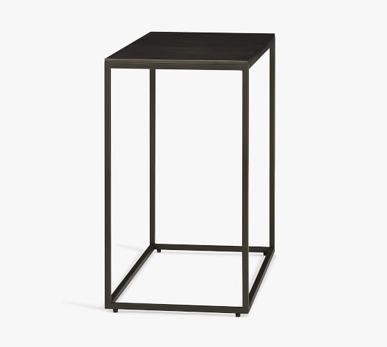 Duke Rectangular Metal Side Table Pottery Barn
