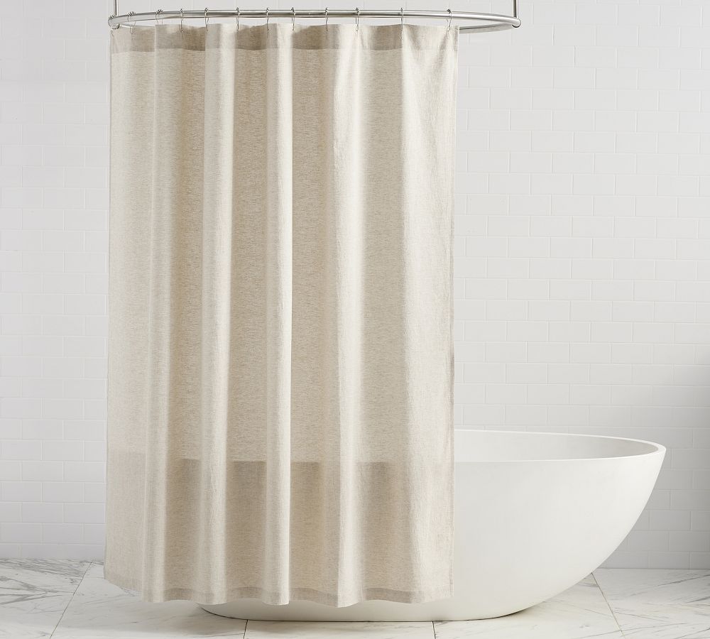 European Linen/Cotton Shower Curtain Pottery Barn