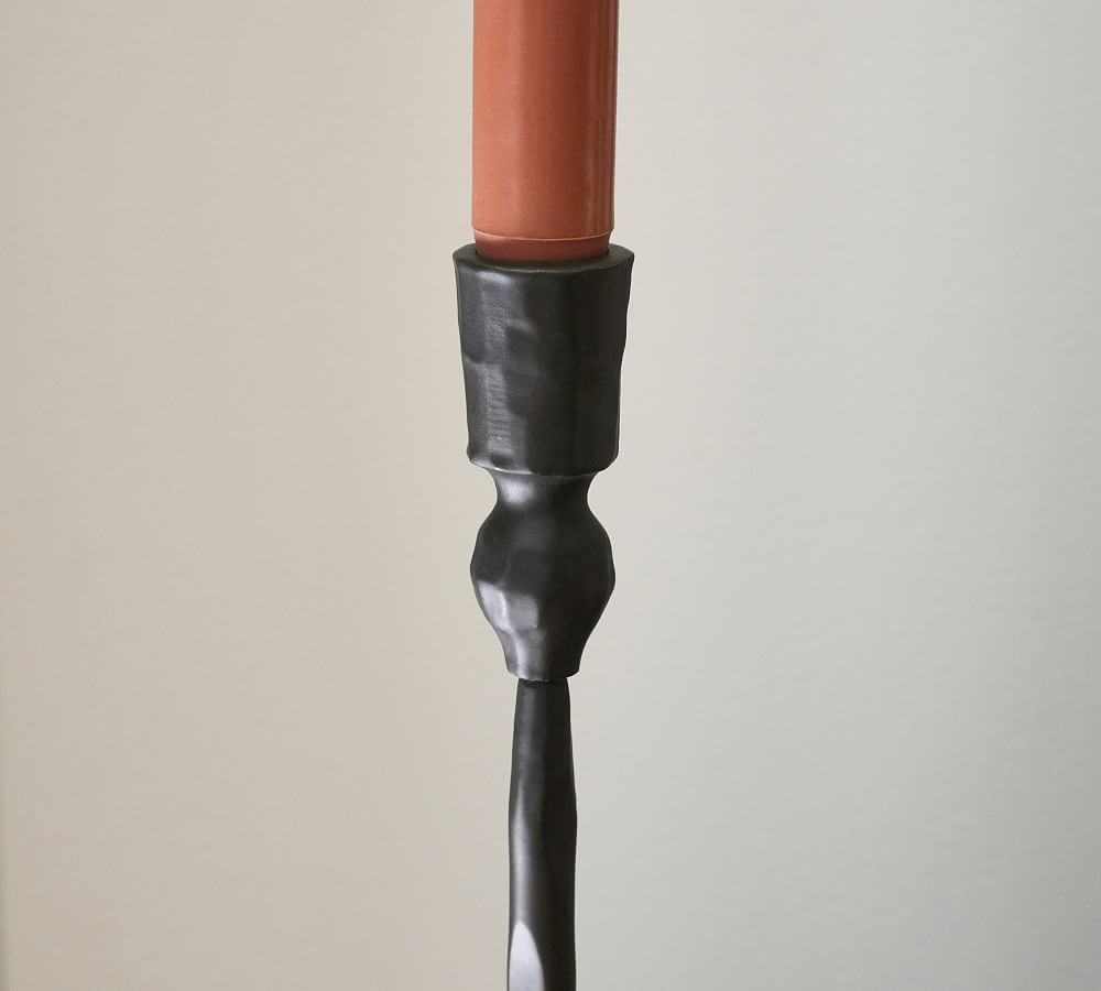 Poconos Hammered Taper Candleholders, Set of 3 Bronze Pottery Barn