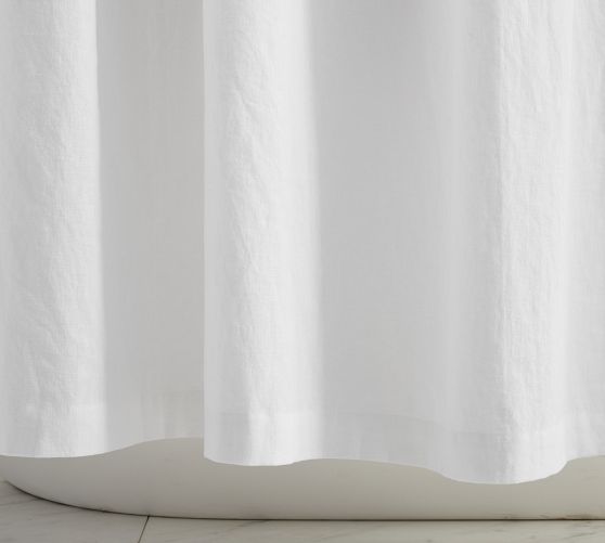 European Linen Cotton Shower Curtain | Pottery Barn
