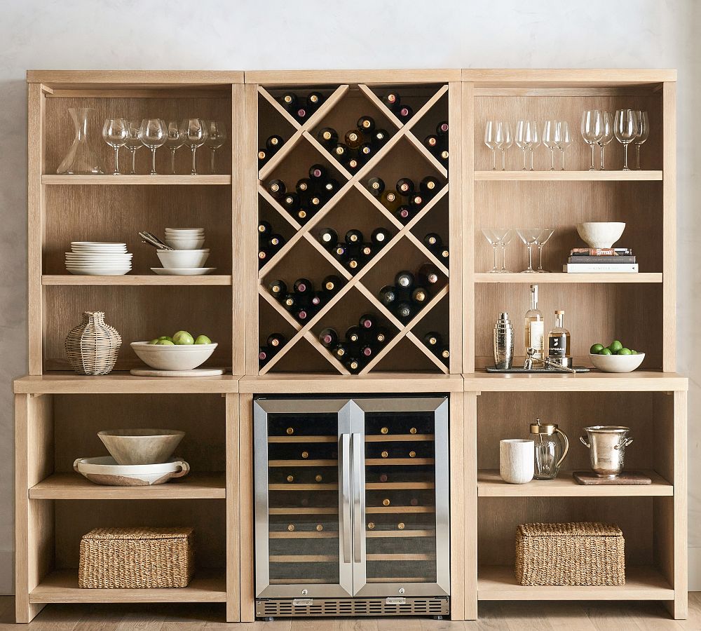 Pottery barn wine deals rack