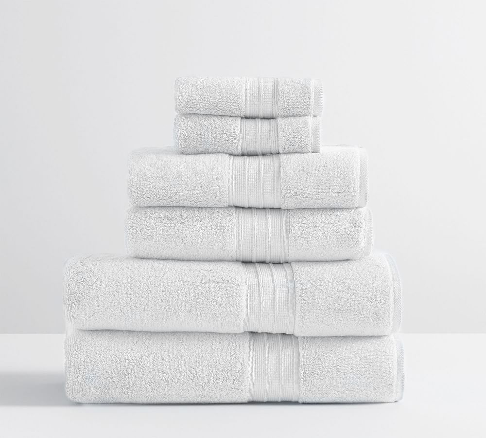 Hydrocotton Organic Towel Bundle - White - Set of 6 | Pottery Barn