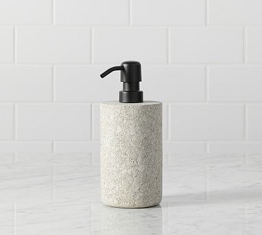 Dish Soap Dispenser For Kitchen Sink - Hand-Painted Modern Resin Soap  Dispenser Set - Unique Marbling Design– Living Space Oasis