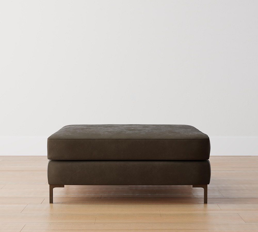 Jake Leather Sectional Ottoman