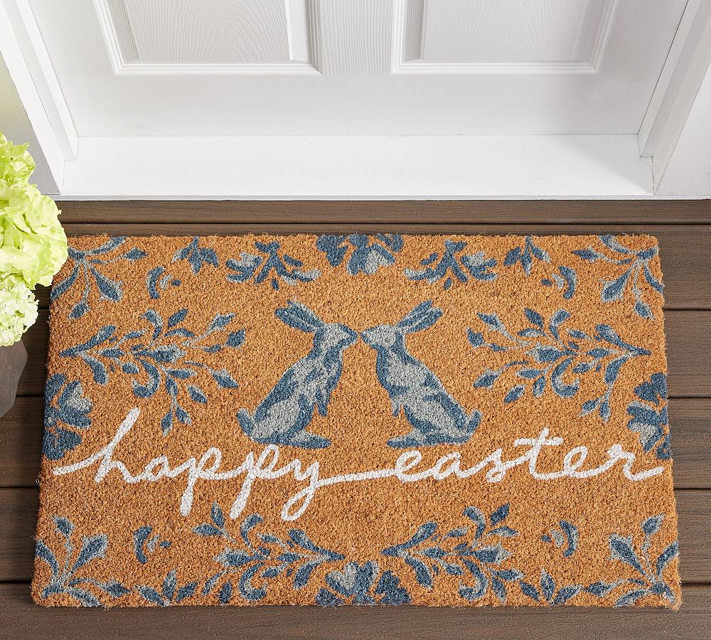 Chambray Easter Bunny Doormat
