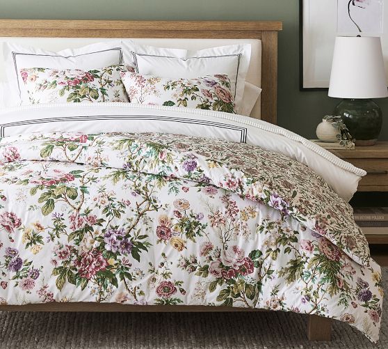 Eloise Garden Reversible Percale Comforter & Shams Pottery Barn