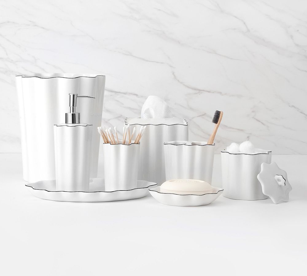 The Classic White Ceramic Bath Accessories