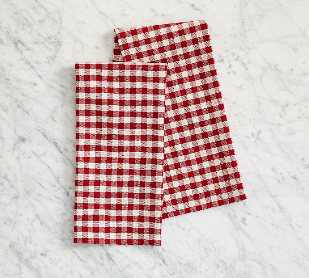 Organic Cotton Gingham Tea Towel