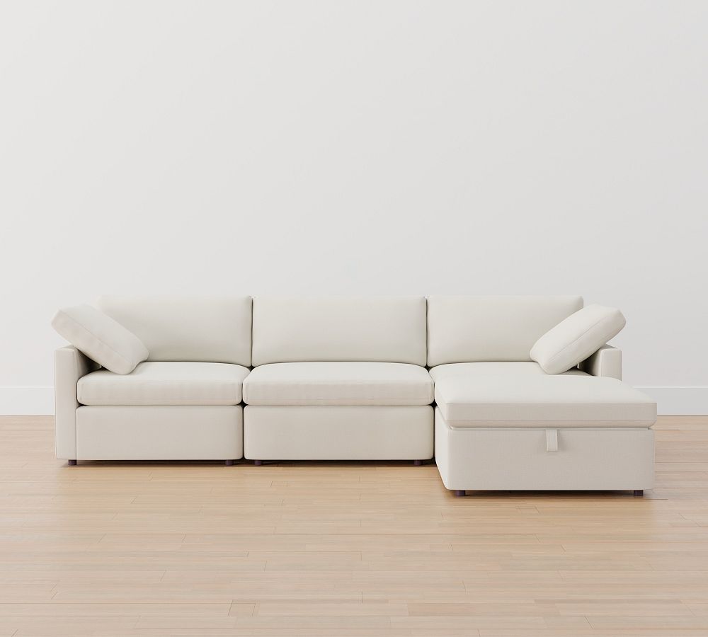 Dream Slim Arm Modular Chaise Sectional (117&quot;)
