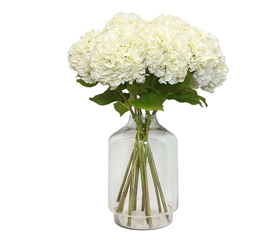 Faux Hydrangea Dozen Stems - Set of 12 | Pottery Barn