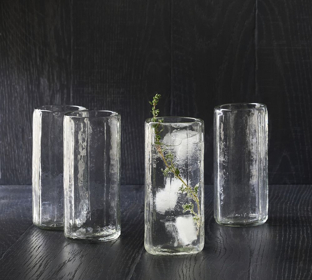 Hammered Café Drinking Glasses