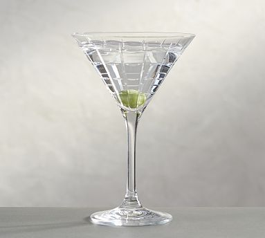 Hand Cut Personalized Birthday Martini Glass