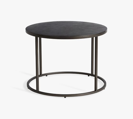 Duke Round Metal Nesting Coffee Table | Pottery Barn