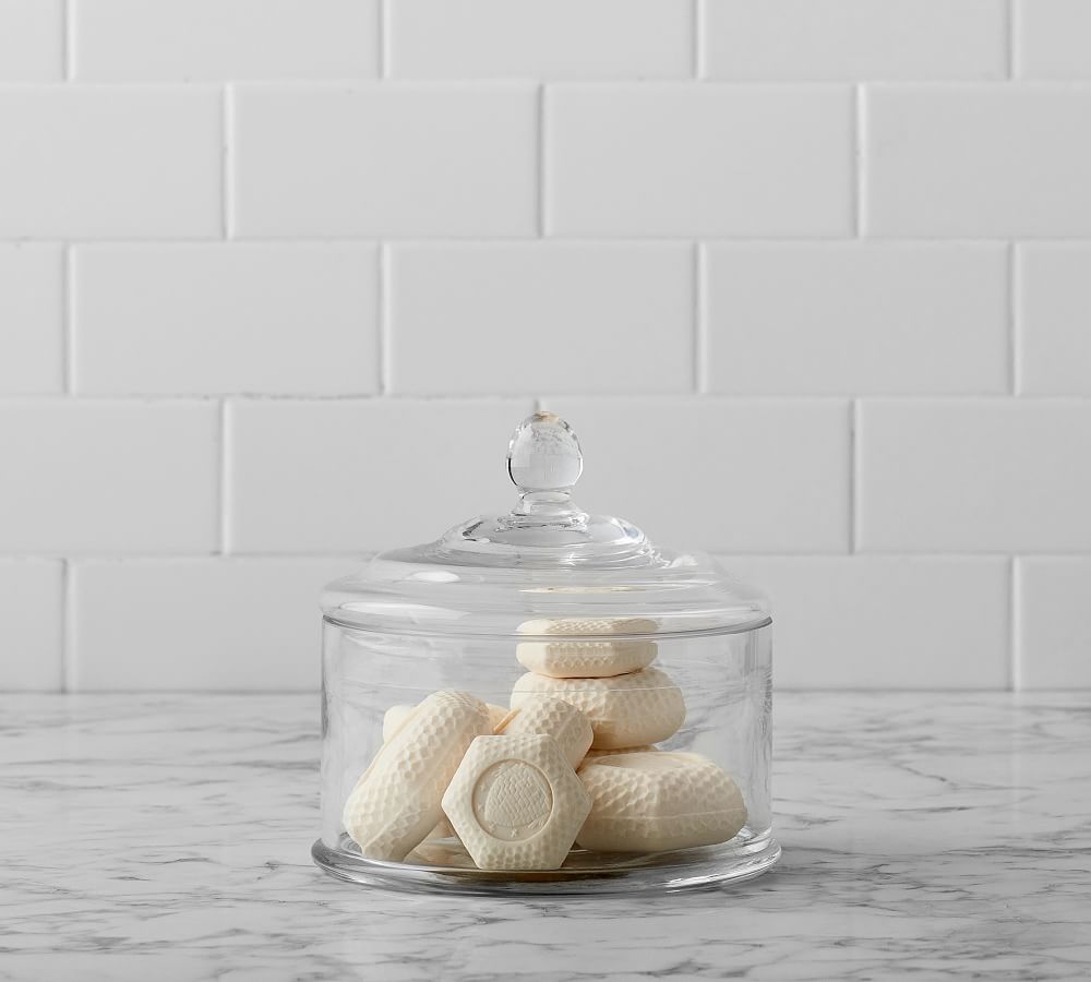 Classic Glass Bathroom Canisters