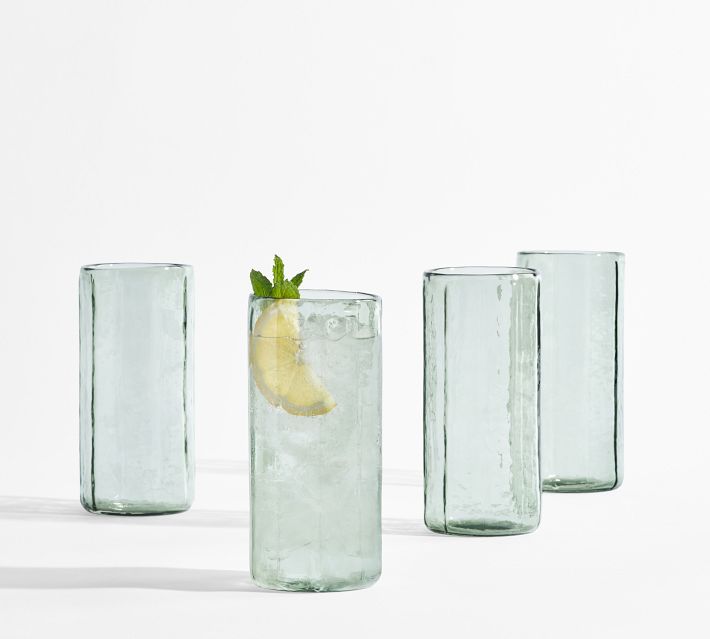 Hammered Café Drinking Glasses