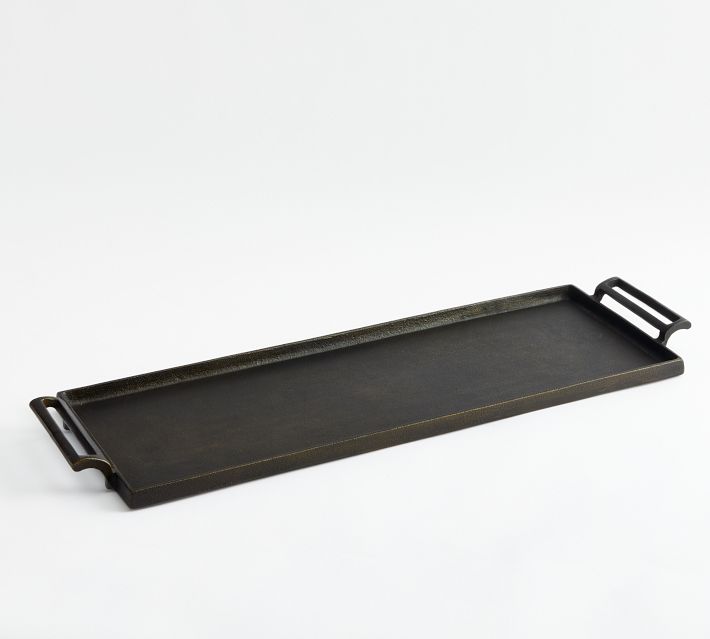 1pc Metal Iron Tray For Storage, Multiple Patterns Available, 180