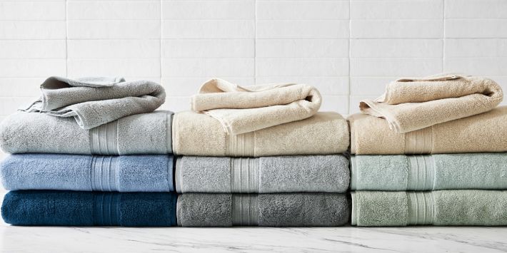 Wovilon Cotton Washcloths for Bathroom Light Soft Absorbent Luxury Washcloths 75X35CM Shower Towel Hand Towel Face Towel Wash Rag for Washing, Size