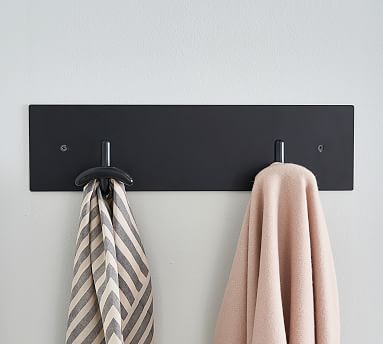 Metal Wall Hook Rack Black, Wall Hook Rack Black Farmhouse, Wall