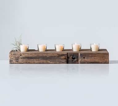 Candle Holder Wood Weather Barn – Grove Home
