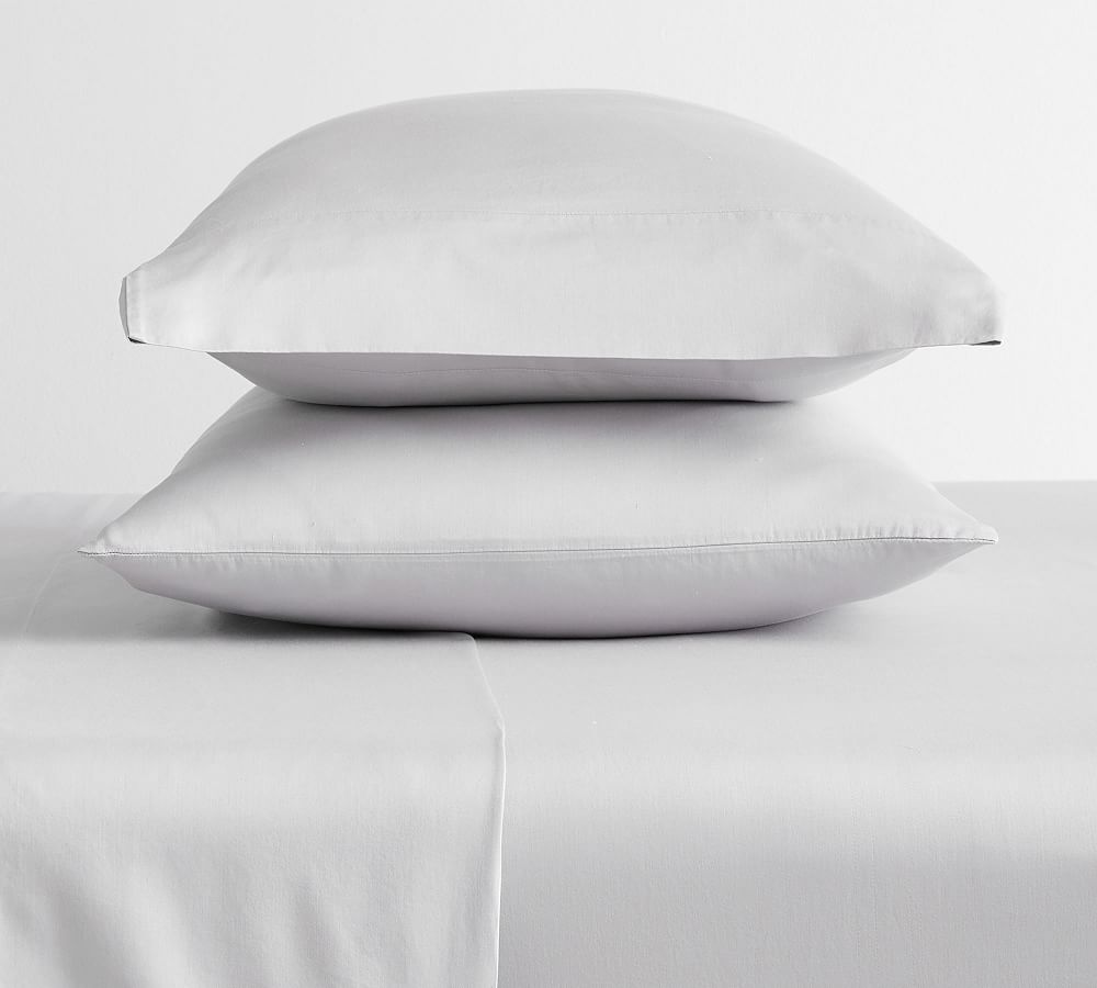PB Organic 350-Thread-Count Sateen Pillowcases - Set of 2