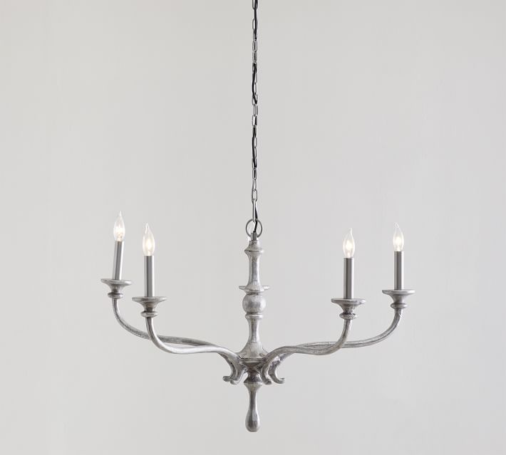 Pottery barn deals wrought iron chandelier