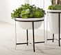 Amir Outdoor Planters With Stand Low Bowl | Pottery Barn