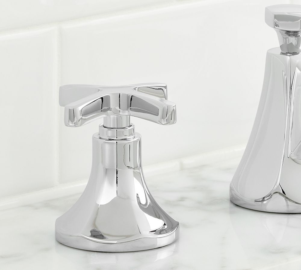 Mercer Cross Handle Widespread Bathroom Sink Faucet