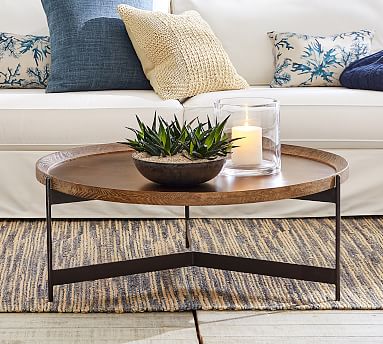 Pottery barn deals round coffee table