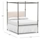 Antonia Metal Canopy Bed | Pottery Barn