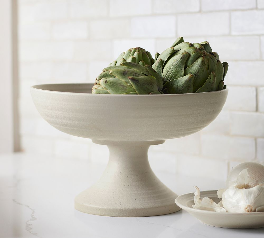 Farmstead Stoneware Footed Serving Bowl