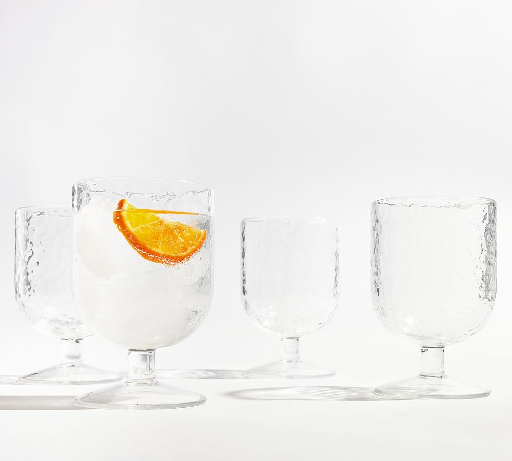 Hammered Outdoor Goblets