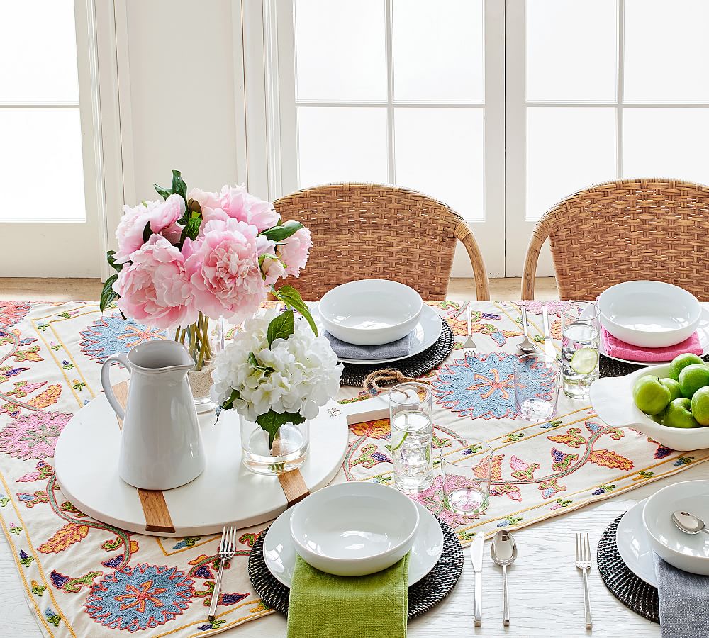 Faux Peony Bundle Artificial Flowers Pottery Barn