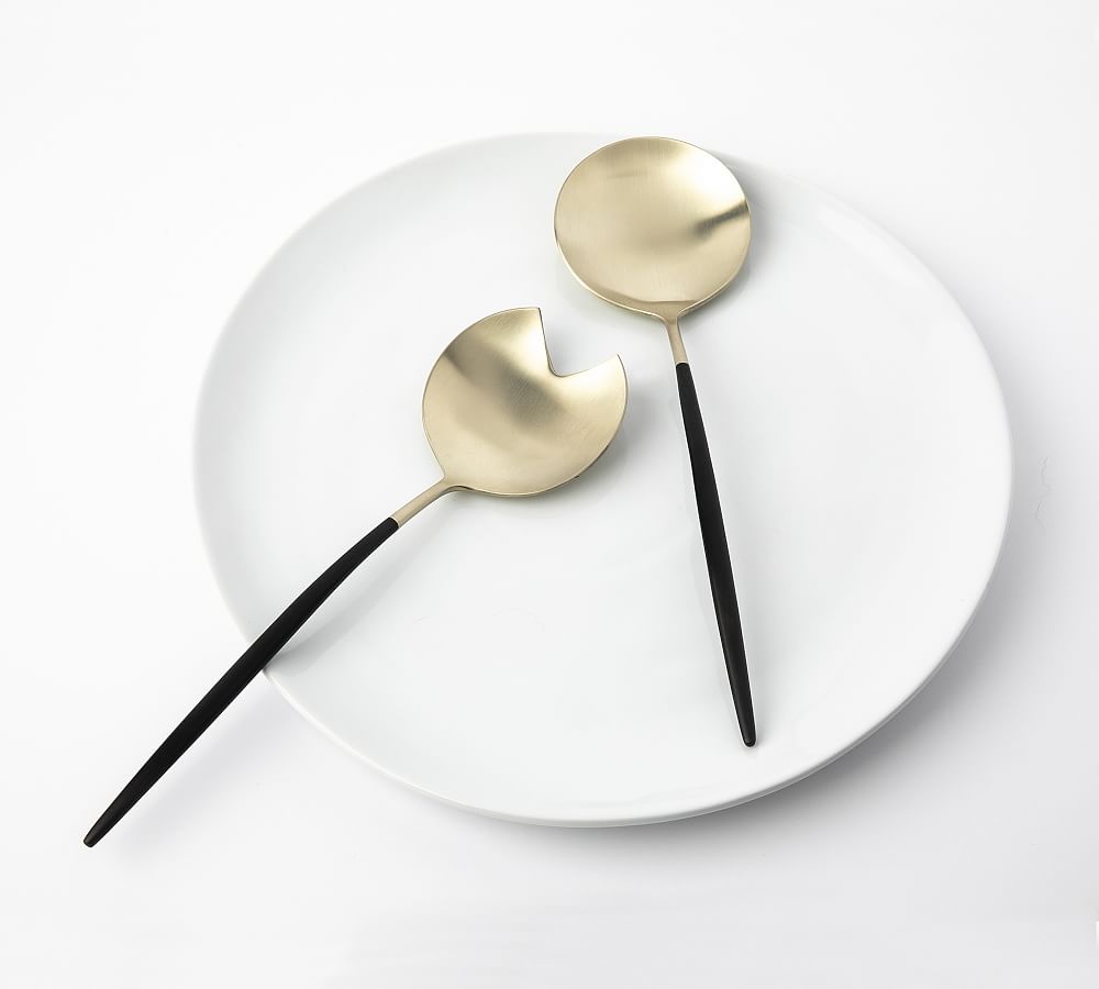 Dual Tone Gold Finish Cutlery Set