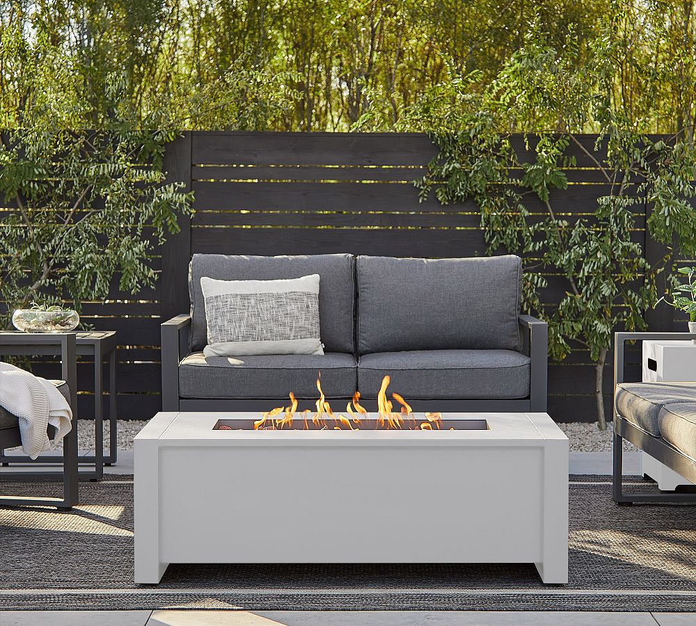 Asher 42&quot; Rectangular Propane Fire Pit Table