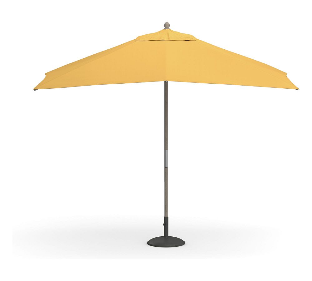 10' Rectangular Outdoor Umbrella – Eucalyptus Frame​, More Finishes Available