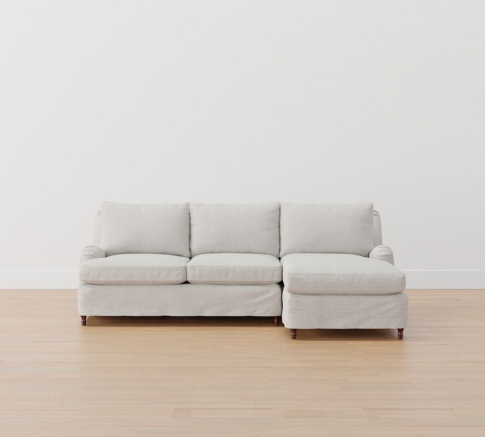 Carlisle Slipcovered Chaise Sectional