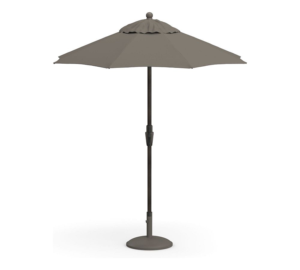 6' Round Outdoor Patio Umbrella – Rustproof Aluminium Tilt Frame