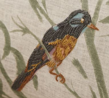 Bird Watcher Lumbar Pillow | Pottery Barn