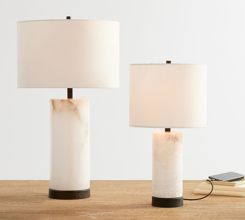 Brook Floral Hurricane Style Table Lamp